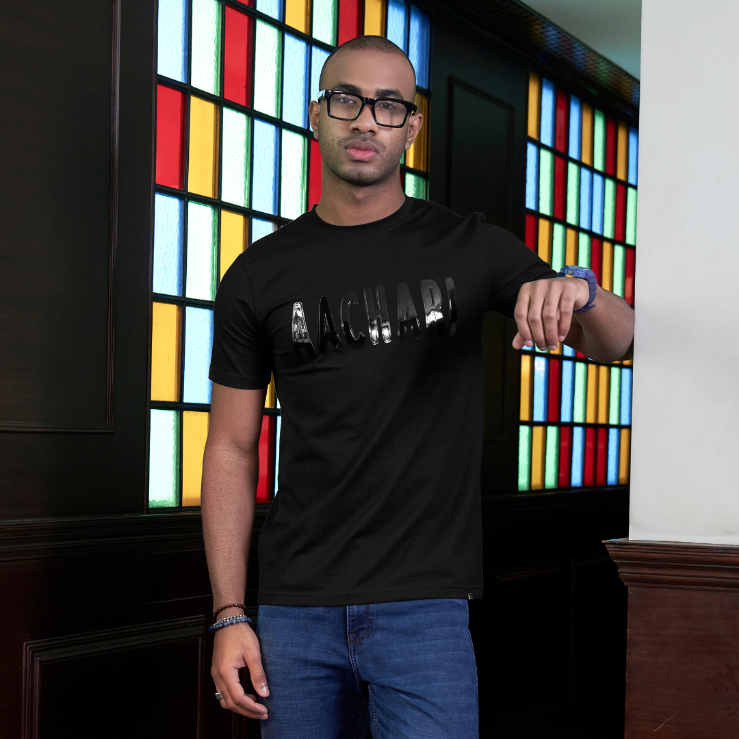 Exclusive Black T-shirt Aachari