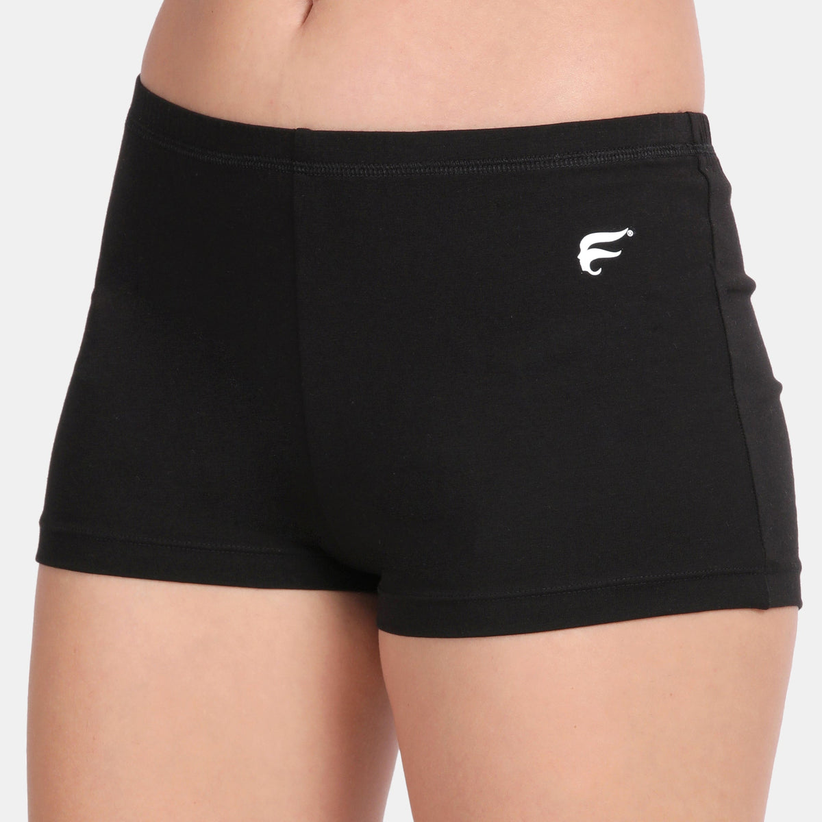 Black cotton underskirt shorts pack of 2 anti-chafing - Envie NVS5017