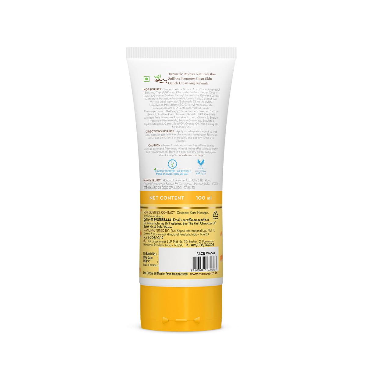 mamaearth Ubtan Tan Removal Face Wash 100 ml