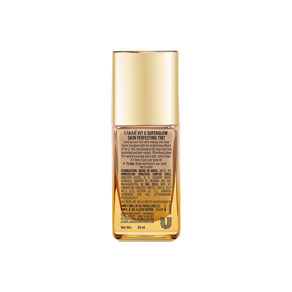 LAKME VIT C SUPERGLOW SKIN PERFECTING TINT FOUNDATION - N200 Neutral Nude 25 ml
