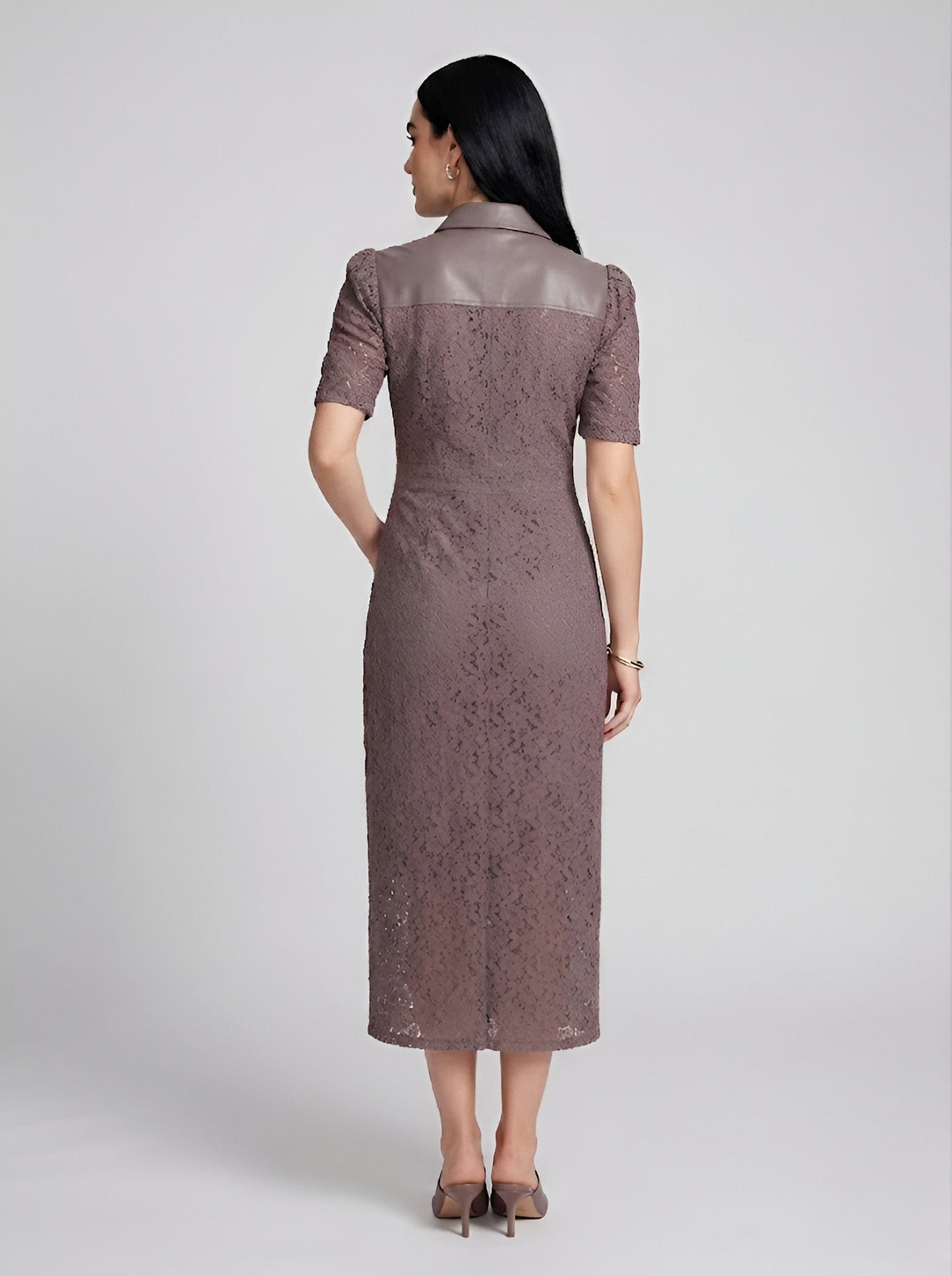 House of S Women's Noir Utility Lace Dress