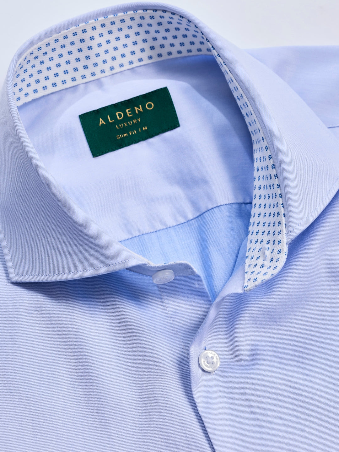 Slim Fit Cotton Blue Formal Shirt for Men (REGAL)