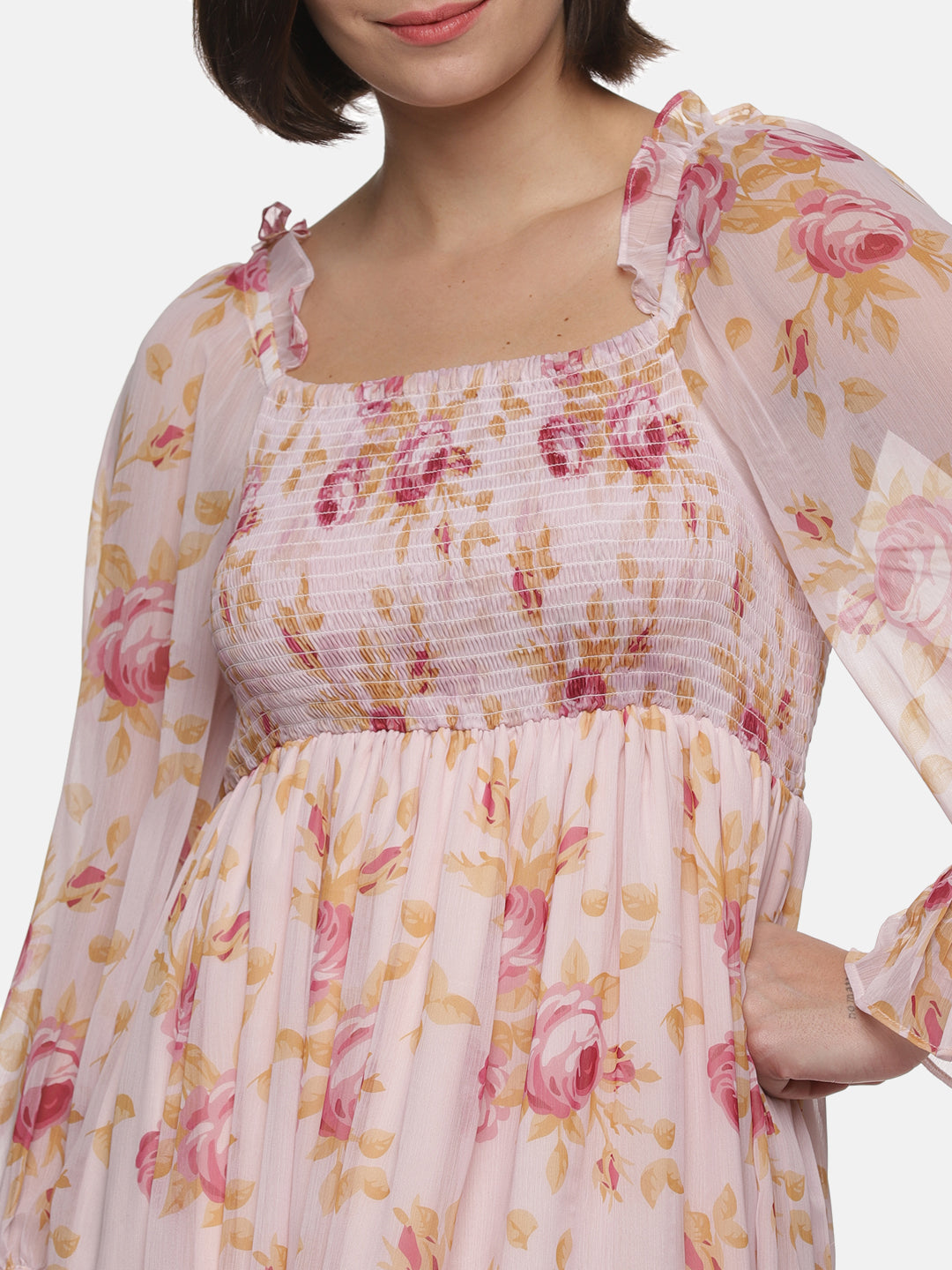 IS.U Floral mini skirt