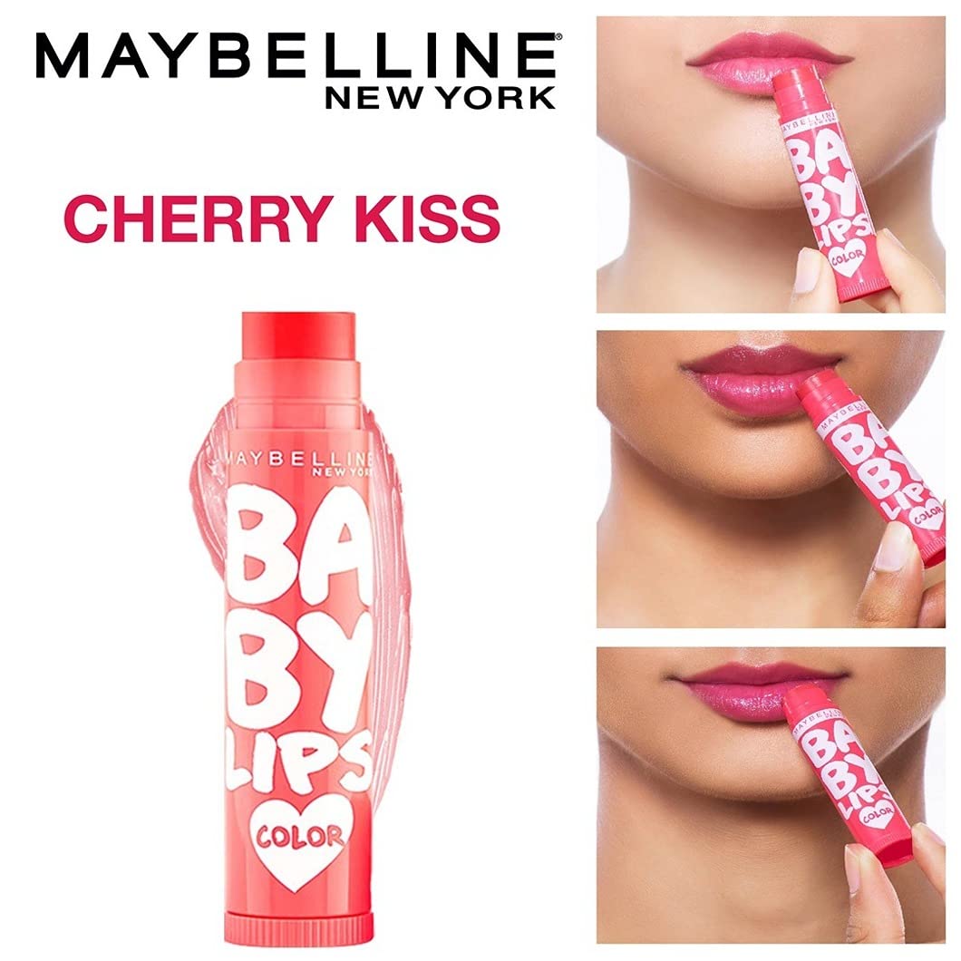 MAYBELLINE NEW YORK BABY LIPS COLOR - CHERRY KISS SPF 11 4 GRAM