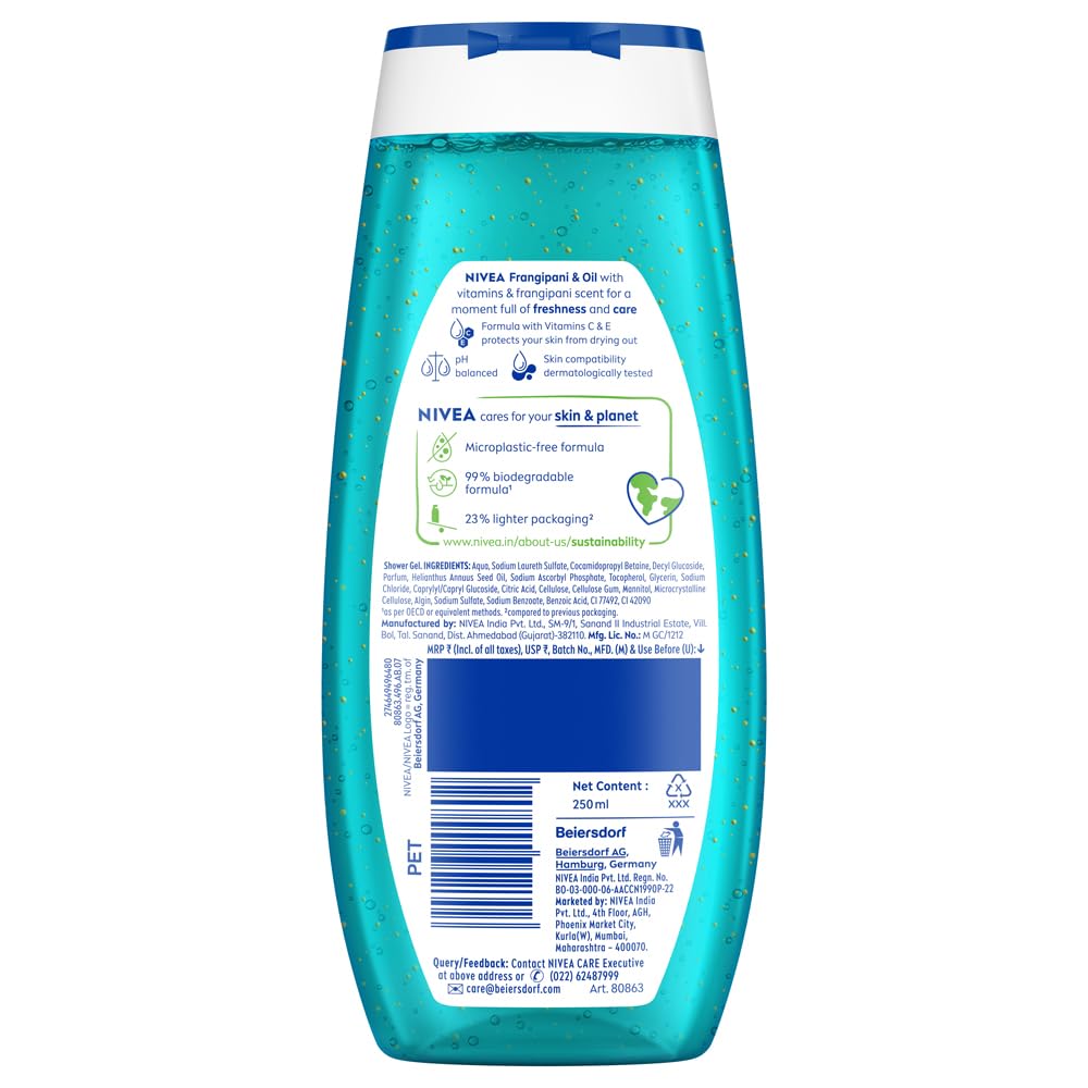 Nivea Frangipani & Oil Shower Gel 250 ML