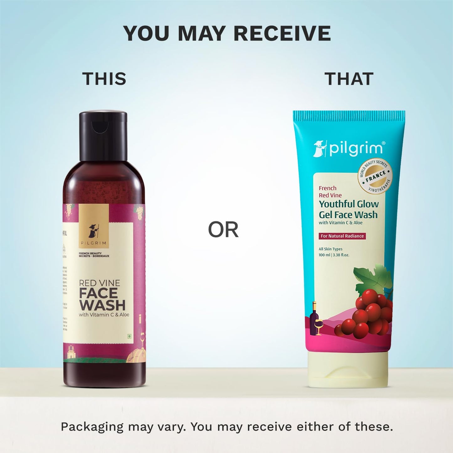 Pilgrim Red Vine Vitamin C & Aloe Face Wash 100 MILLI_LITRE