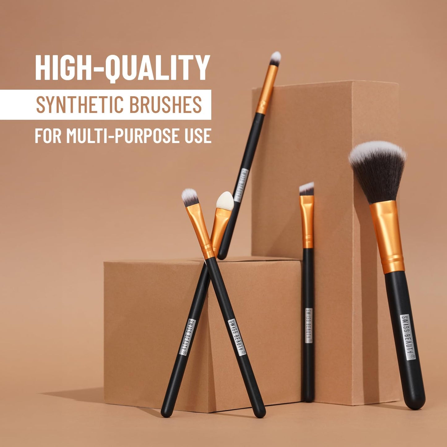 Swiss Beauty Sb 395- 5 Sticks Makeup Brush Set 5 PIECE