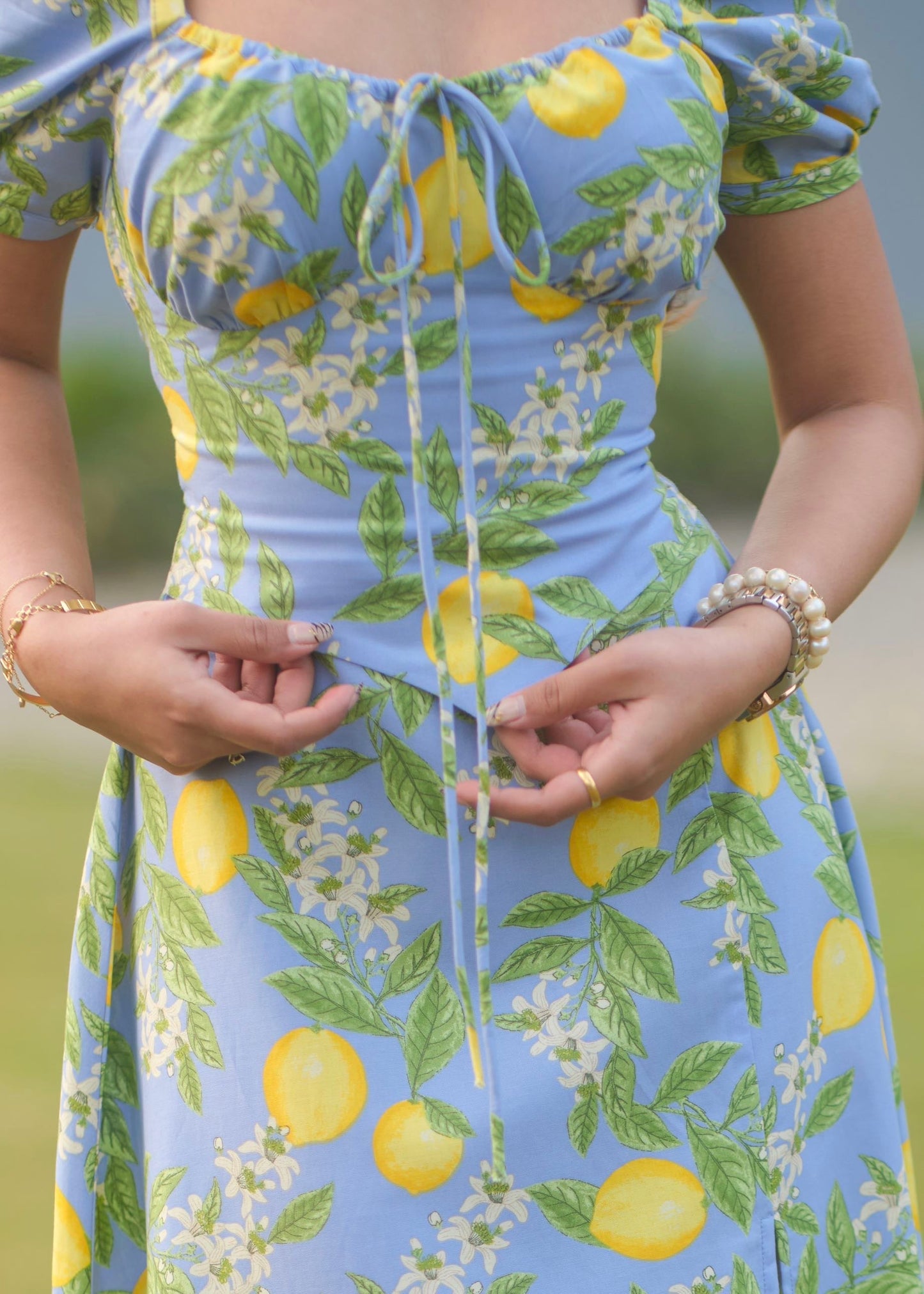 Lemon Bustier Dress