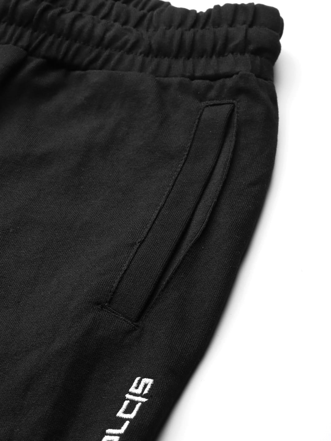 Alcis Women Black Solid Straight Fit Track Pants