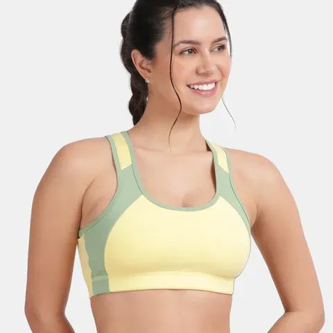 Envie full coverage padded sports bra NVB1051 for workout yoga and everyday comfort