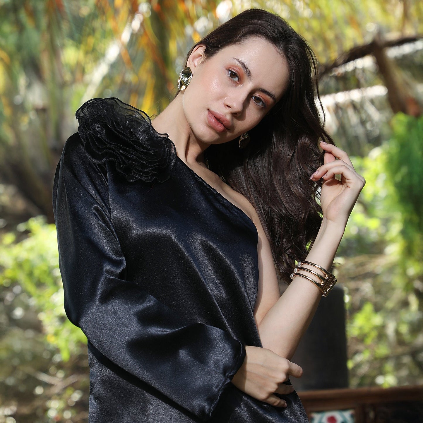 Asymmetrical Flora Co-Ord Set