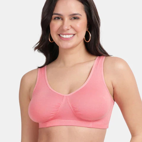 Soft cotton sleeping bra woodrose Envie full coverage non wired lightweight comfortable night bra for women