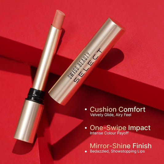 SWISS BEAUTY STAY ALL DAY LIQUID LIPSTICK - 10 EARTHY BROWN