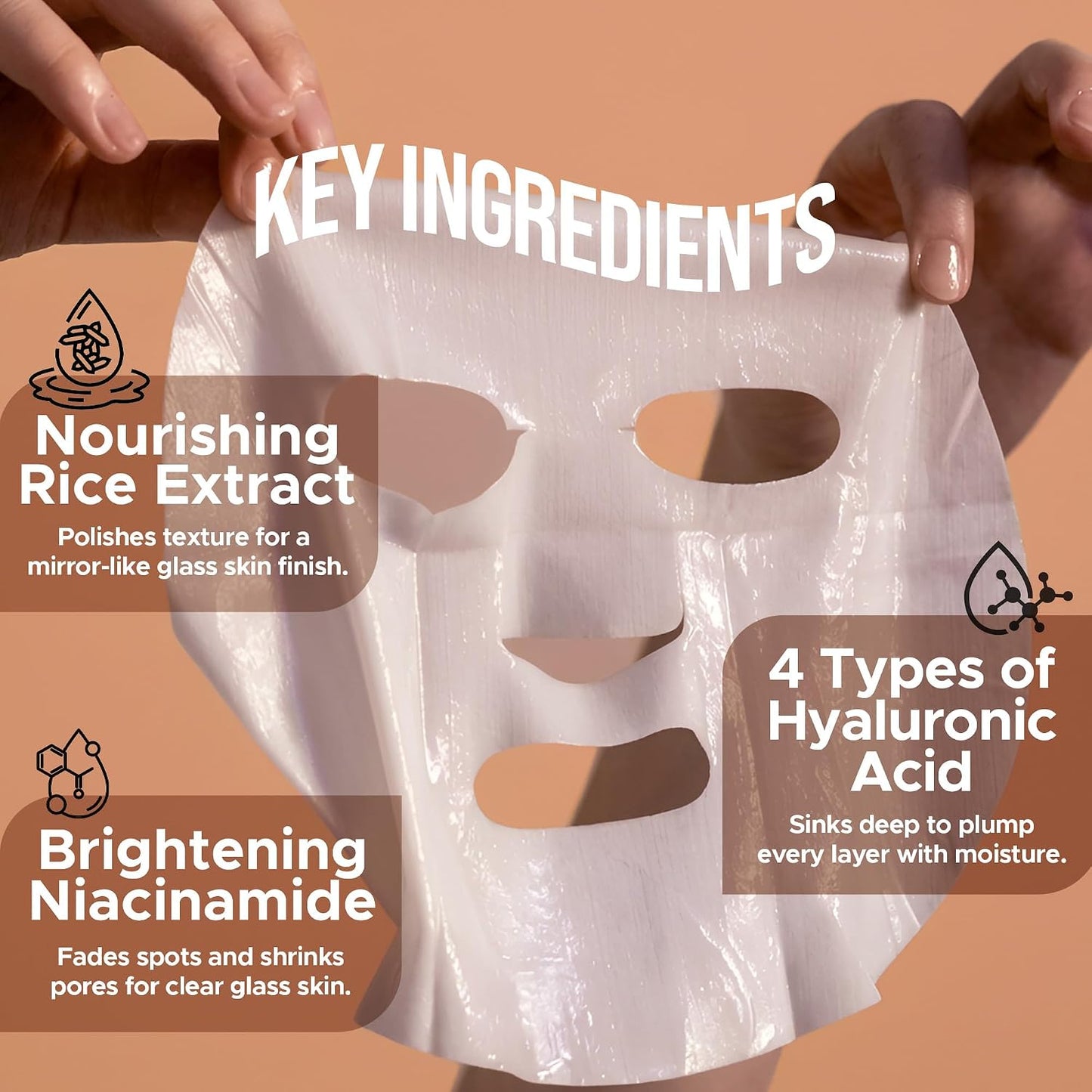 HILARY RHODA FACIAL SHEET MASK RICE