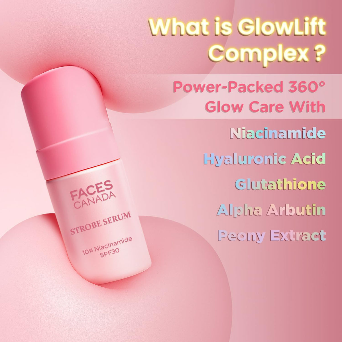 Faces Canada Strobe Serum 10% Niacinamide SPF 30