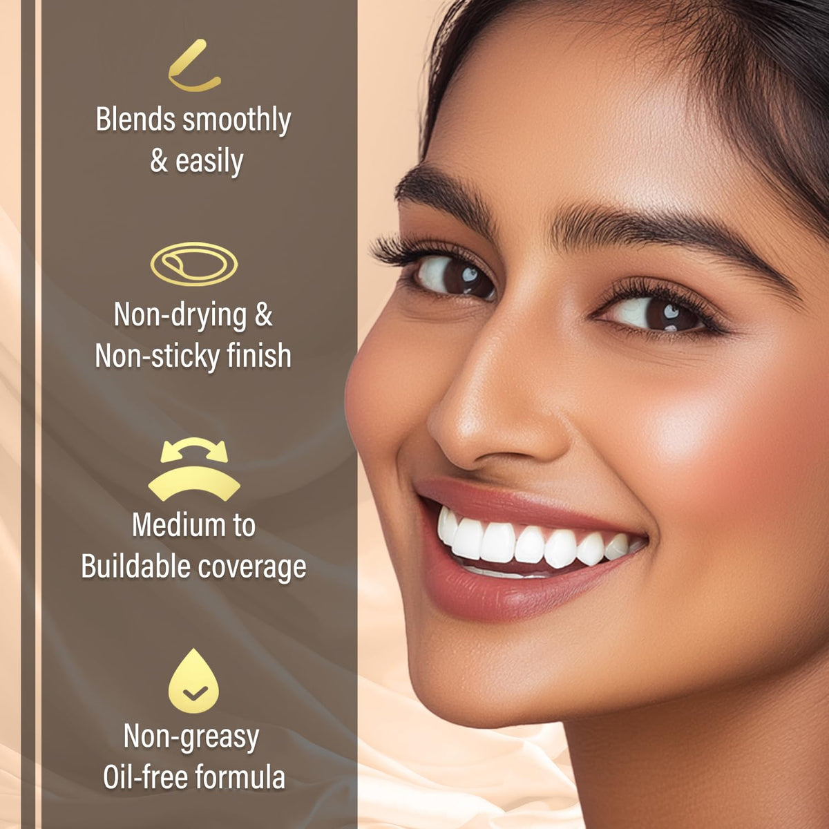 FACES CANADA 3IN1 HYDRA MATTE FOUNDATION - Warm Sand 042 18 ml