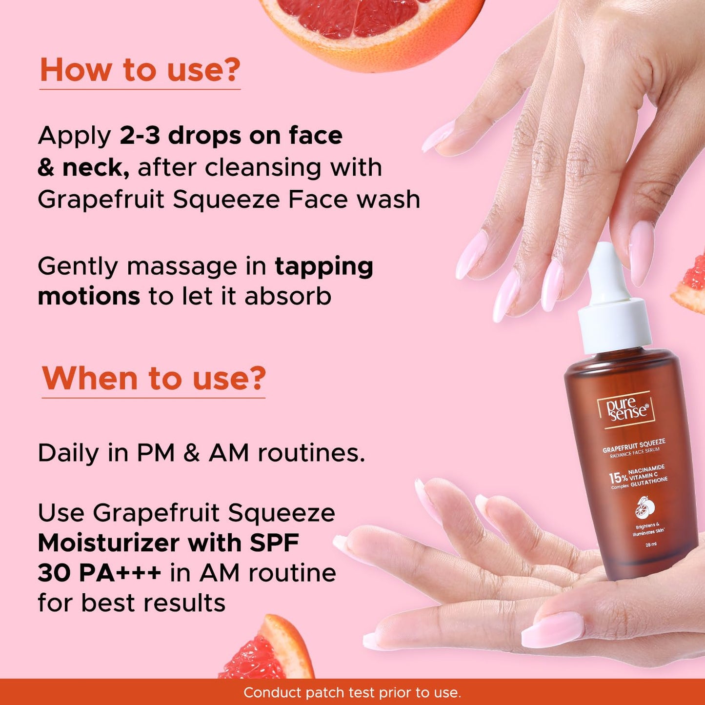 Pure Sense Grapefruit Squeeze Radiance Face Serum 28 ml