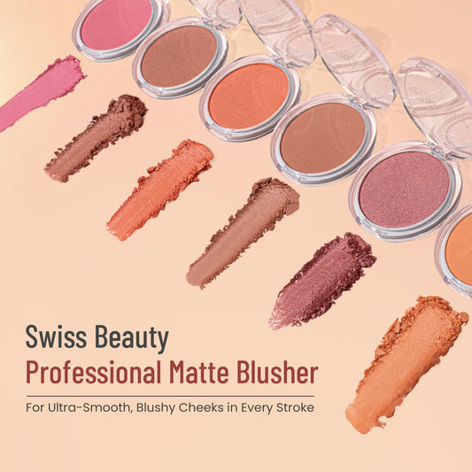 SWISS BEAUTY PROFESSIONAL MATTE BLUSHER - Glaze Bronzing 4 g