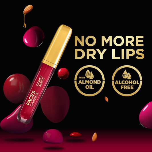 Faces Canada Comfy Matte Liquid Lipstick- Fan Club 3.8 ml