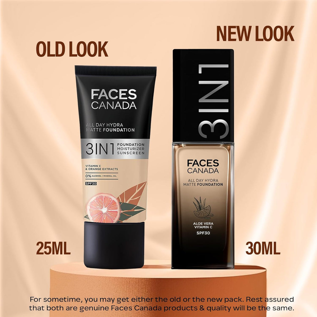 FACES CANADA 3in1 All Day Hydra Matte Foundation - 051 Warm Tan