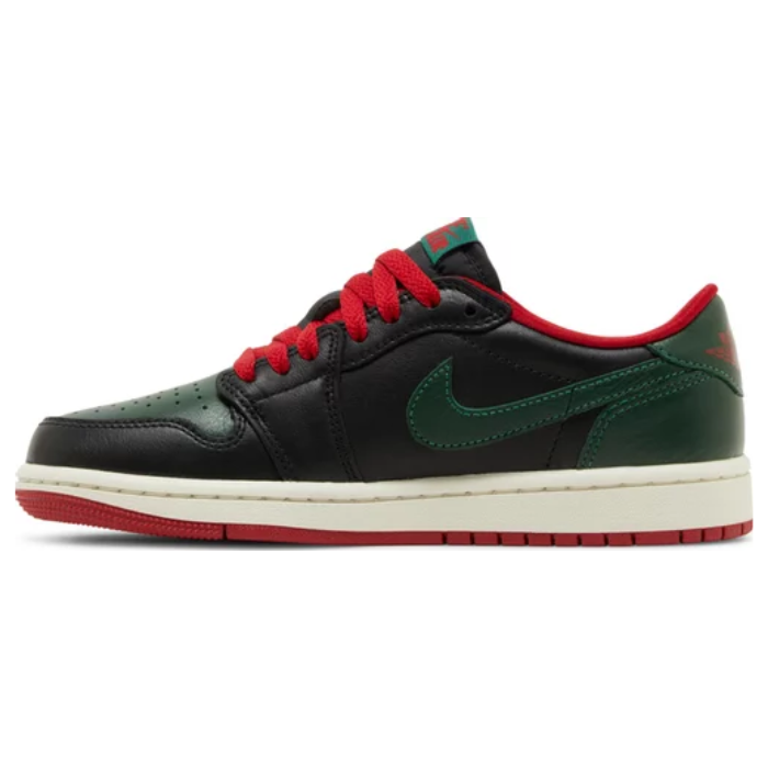 Wmns Jordan 1 Retro Low OG 'Black/Gorge Green'