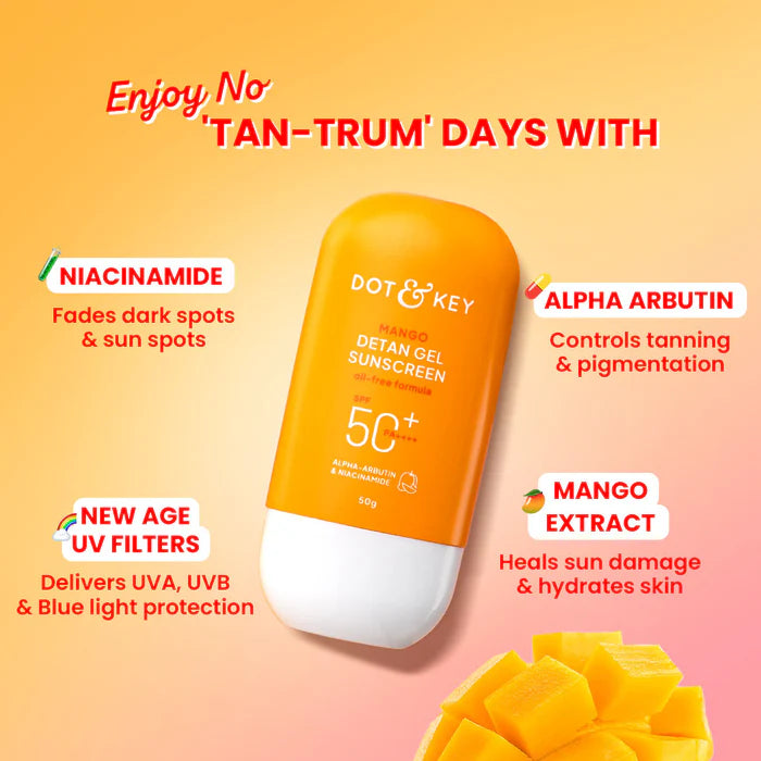 Mango DETAN Gel Sunscreen spf 50+ PA++++