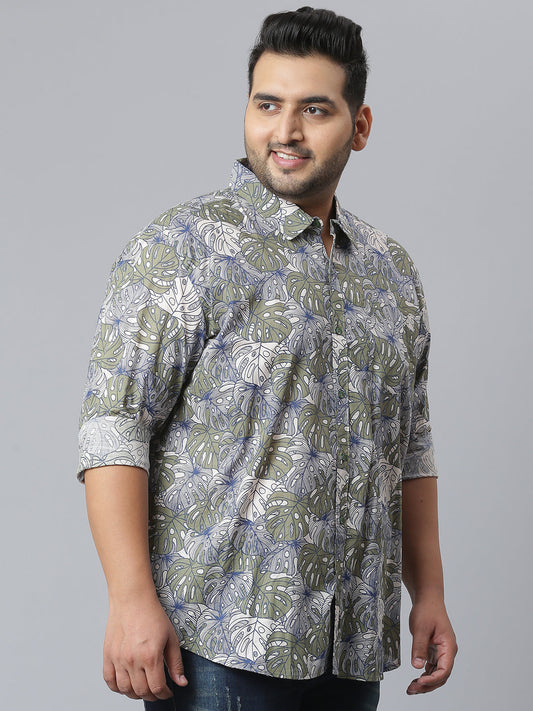 Stylish Floral Design Casual Shirt