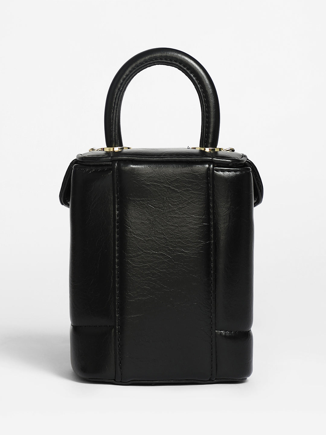 Dented Buckle Bucket Bag