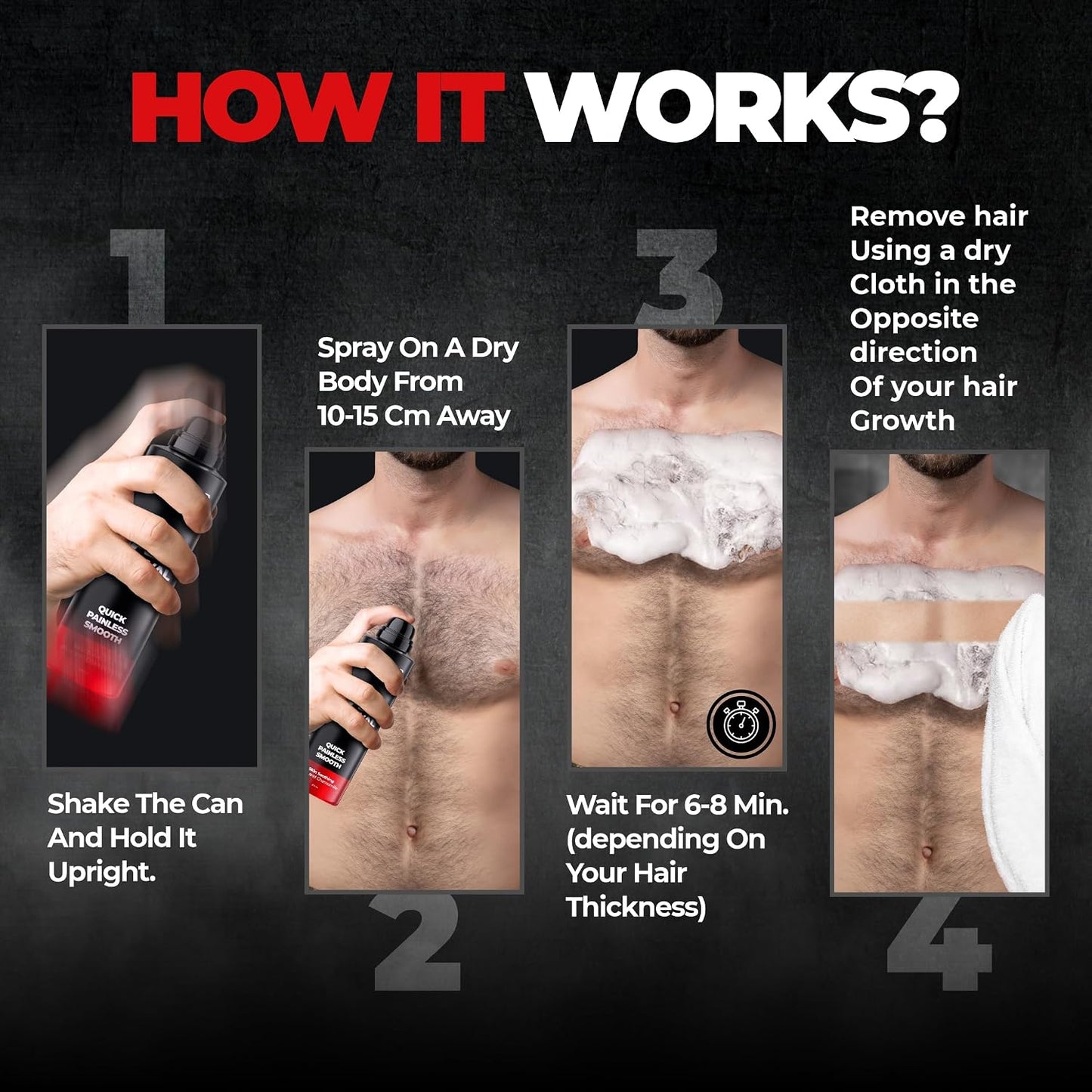 Beardo Advanced Quick Painless Smooth Hair Removal Spray 200 g