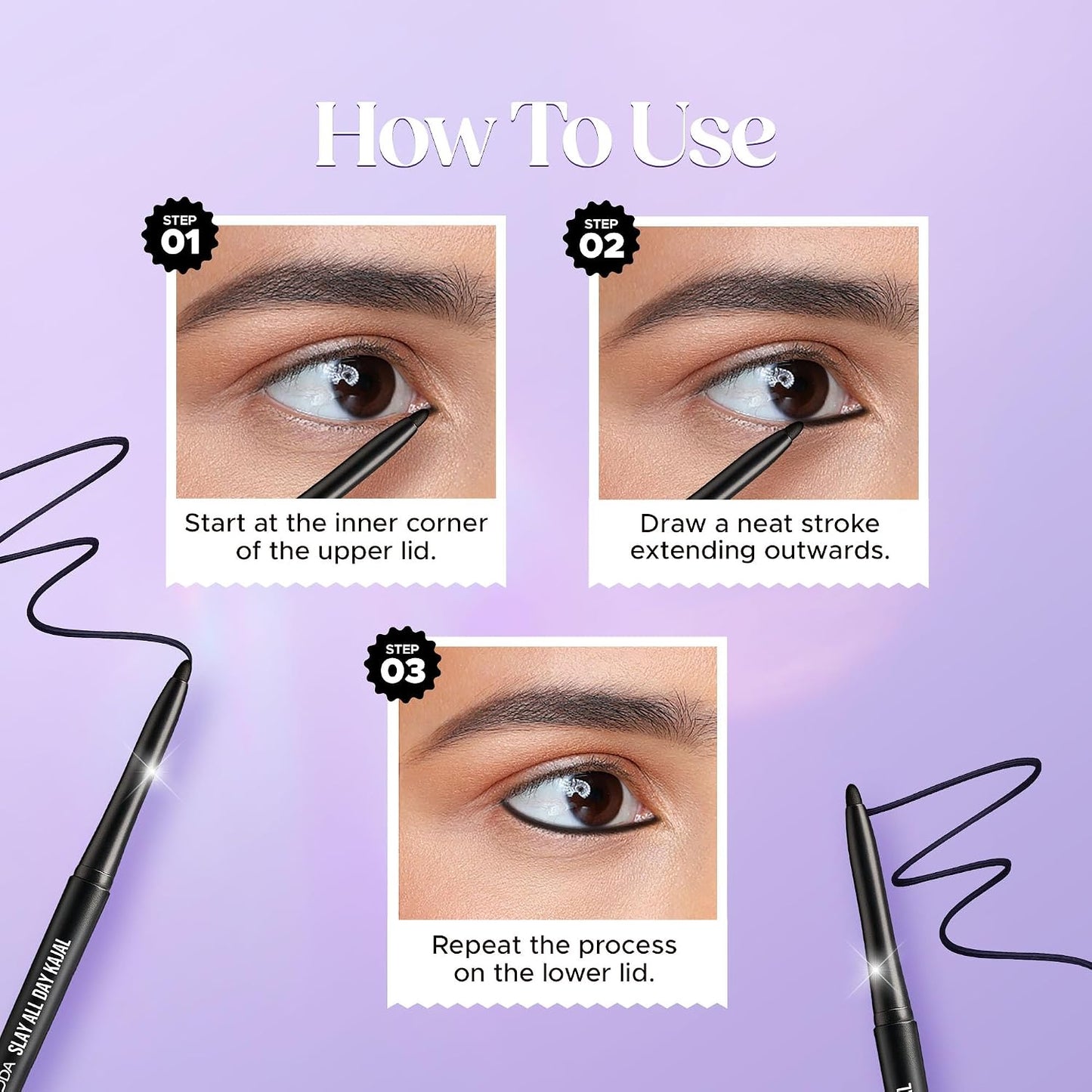 HILARY RHODA Kajal - 07P Black 0.35 GRAM