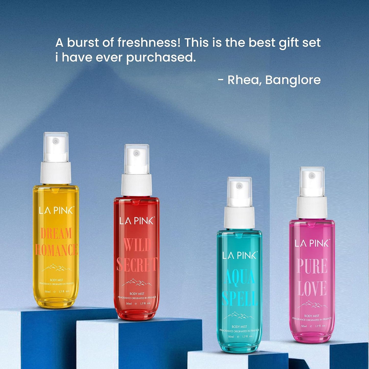 LA Pink Body Mist GIFT SET 4PCSx50 ml