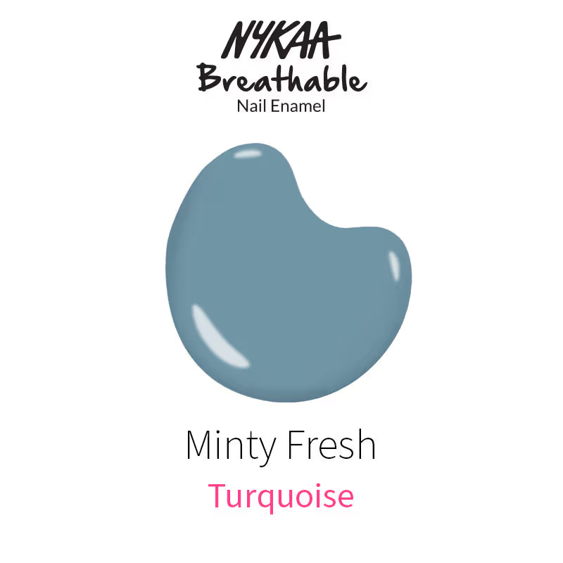 Nykaa Breathable Nail Enamel - Minty Fresh - 329 Torquoise 9 MILLI_LITRE