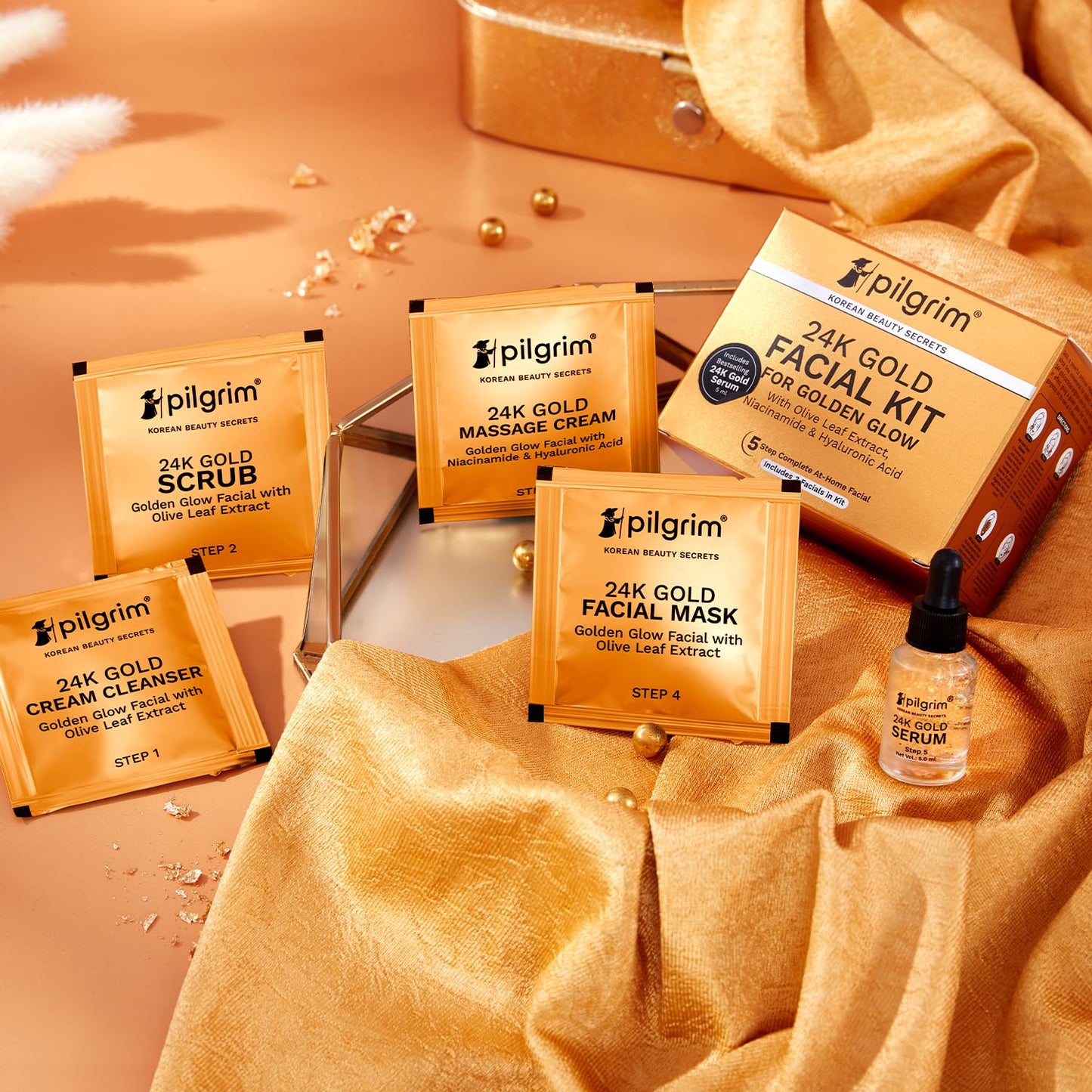 Pilgrim 24K Gold Facial Kit 30.06 MILLI_LITRE