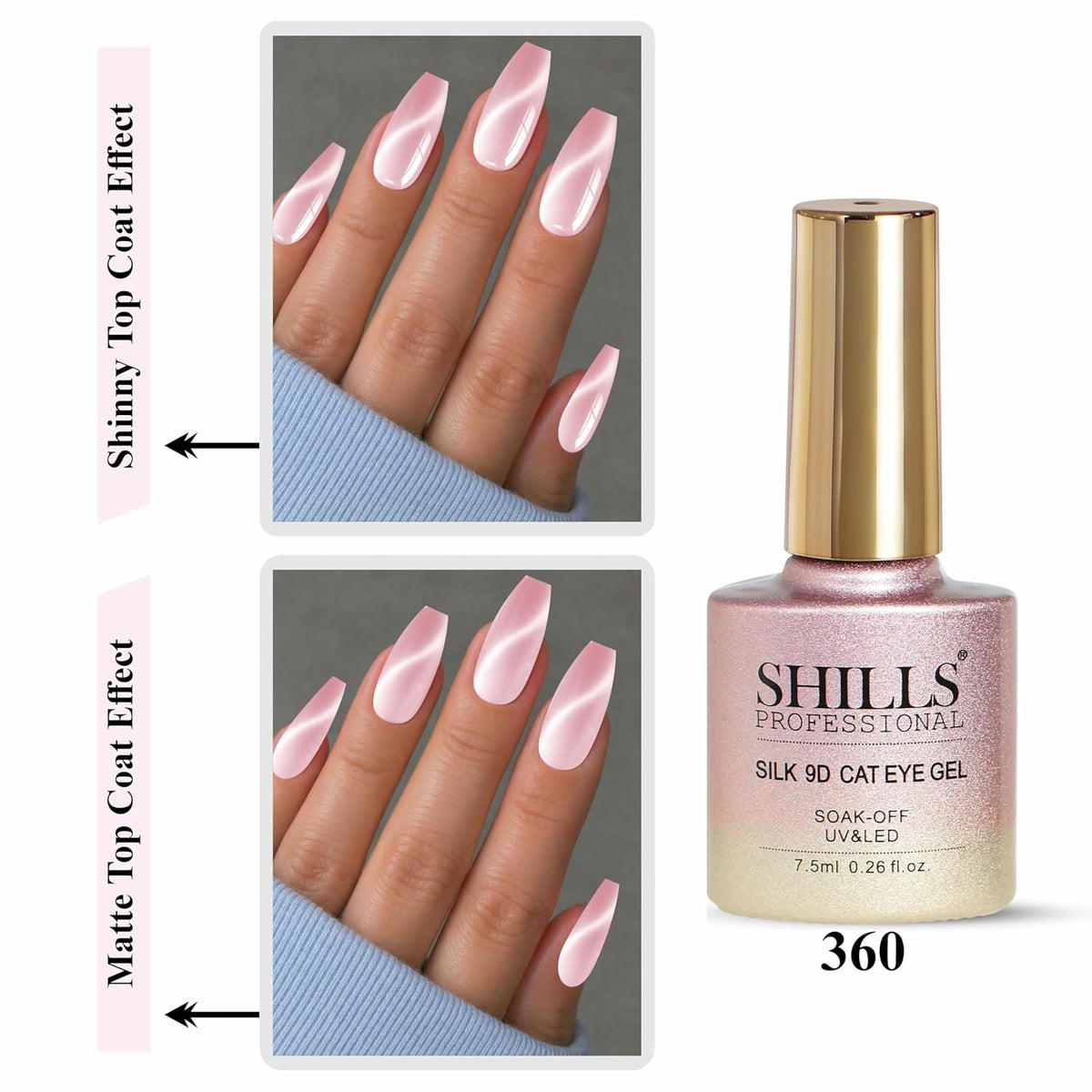 SHILLS PROFESSIONAL SILK 9D CAT EHYE GEL POLISH - 360