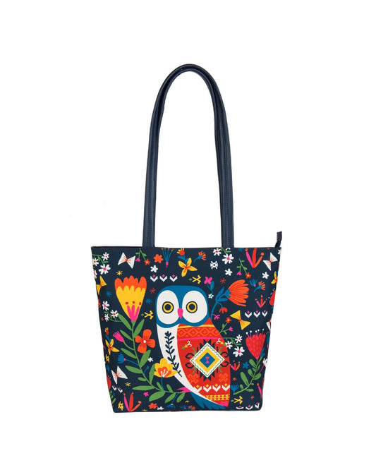Killim Owl Tote Bag