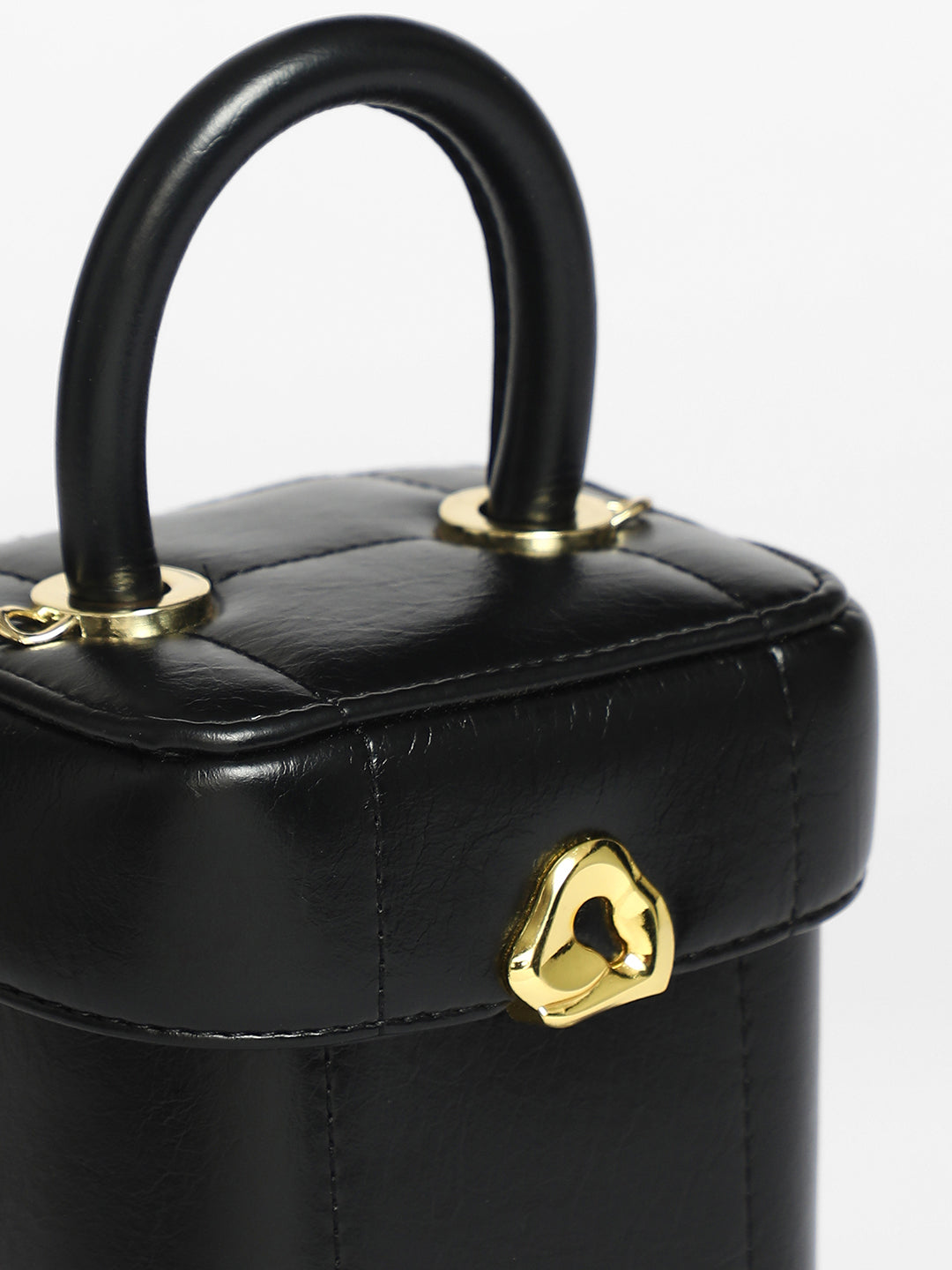 Dented Buckle Bucket Bag