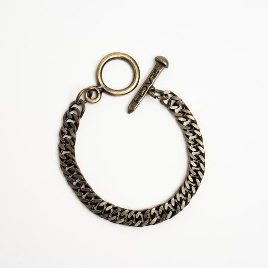 Spiga Chain Bracelet - 8Mm - Rustic Gold Zach