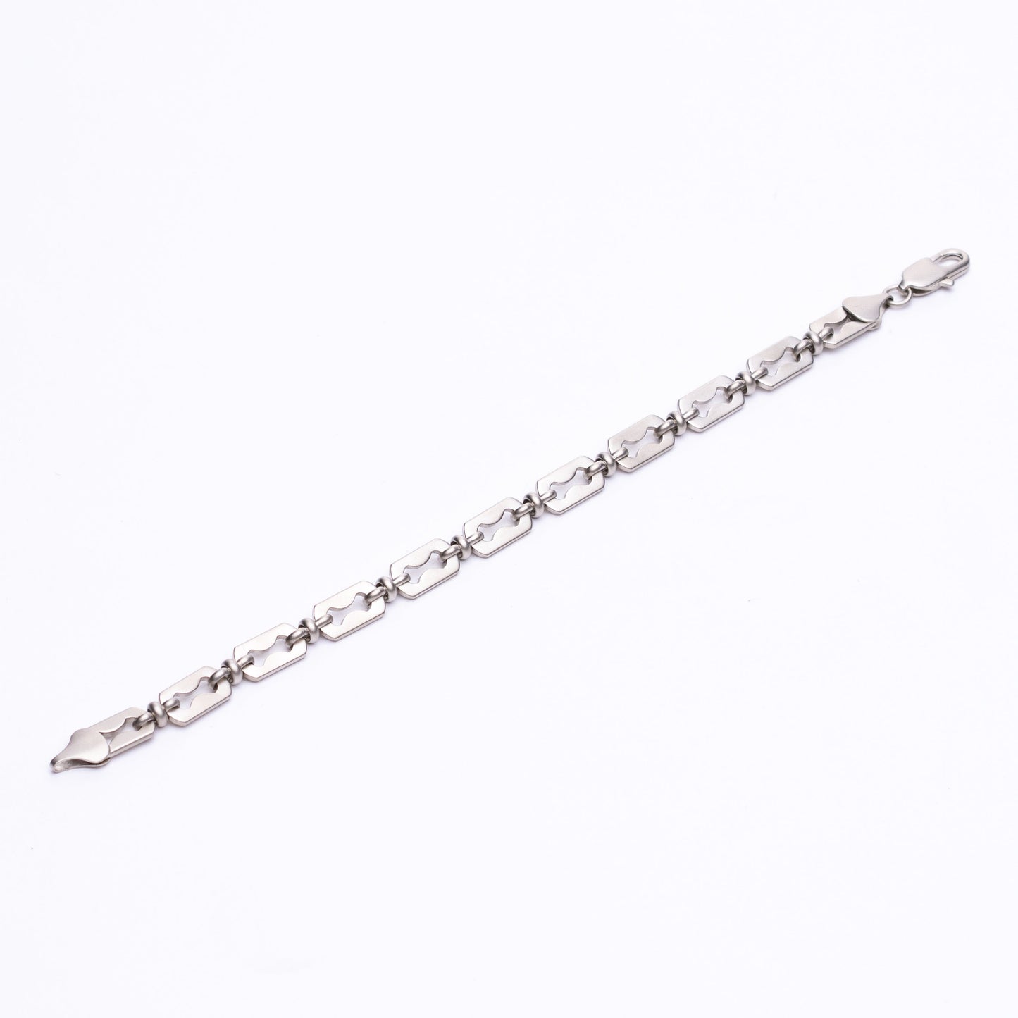Razr Chain Bracelet - Satin Silver