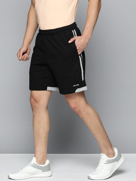 Alcis Men's Striped Regular Fit Sports Shorts
