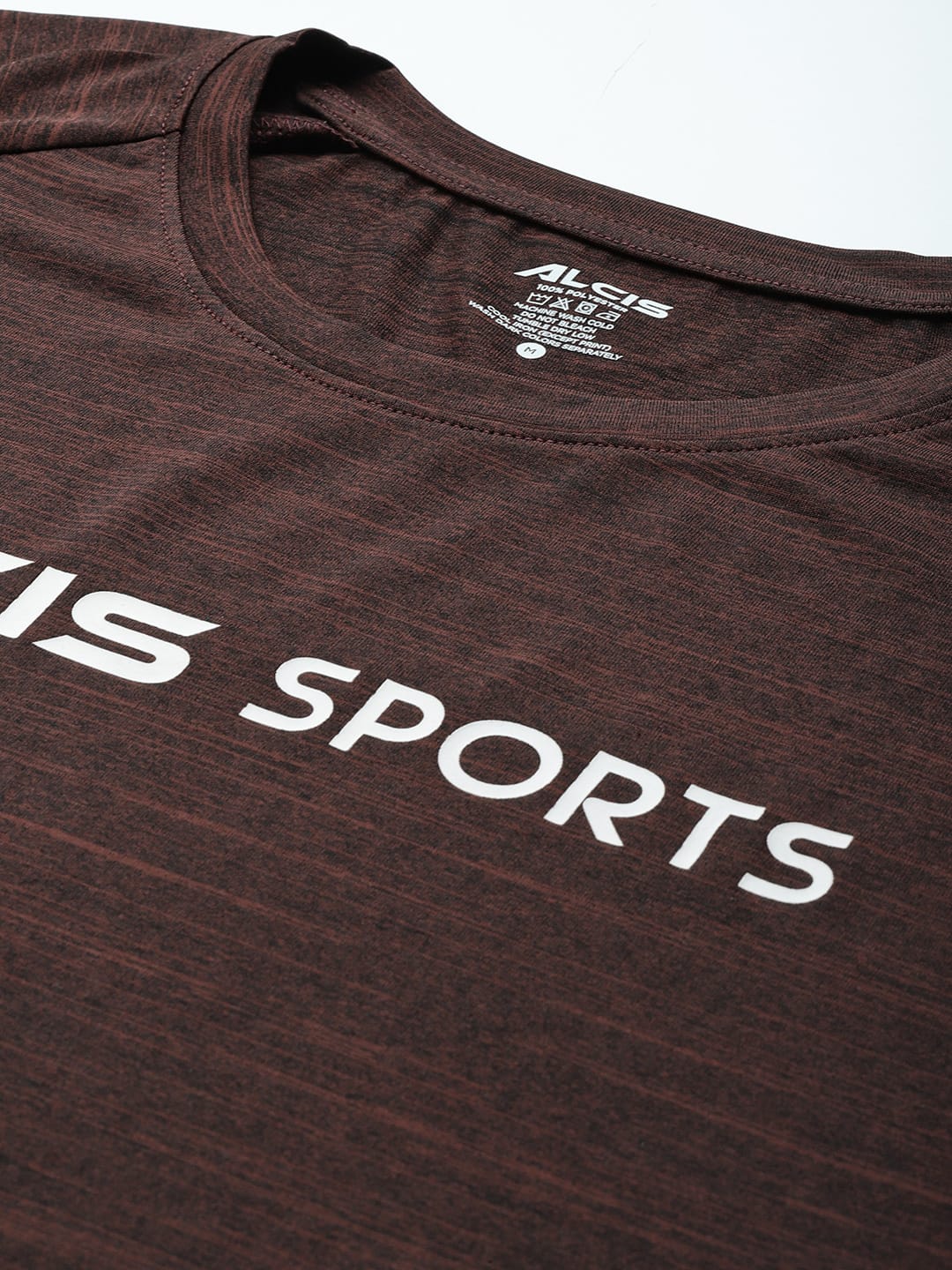 Alcis Men Brown Black Brand Logo Printed T-shirt