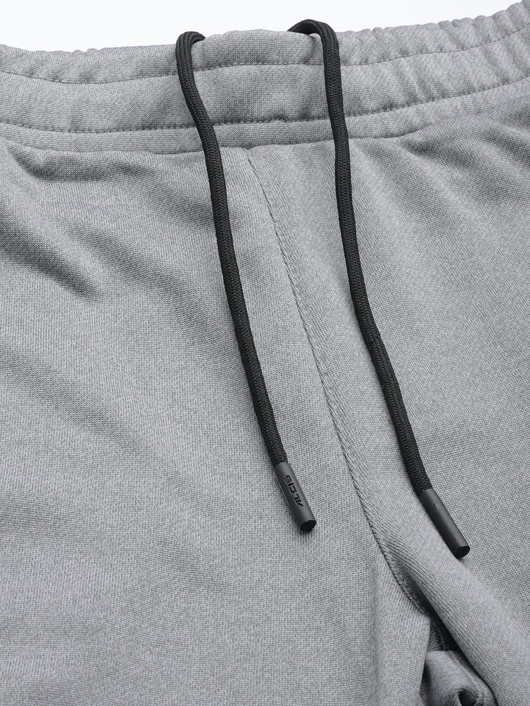 Alcis Men Grey Melange Solid Track Pants