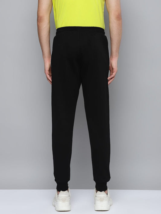 Alcis Men Black Slim Fit Solid Running Joggers