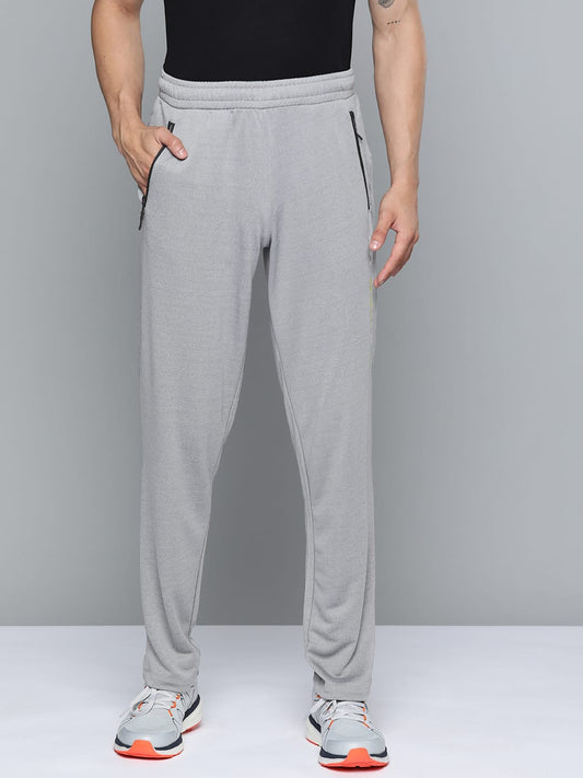 Alcis Men Grey Melange Printed Track Pants