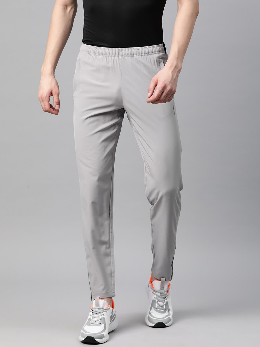 Alcis Men Dry Tech Slim Fit Sports Track Pants with Reflective Detail