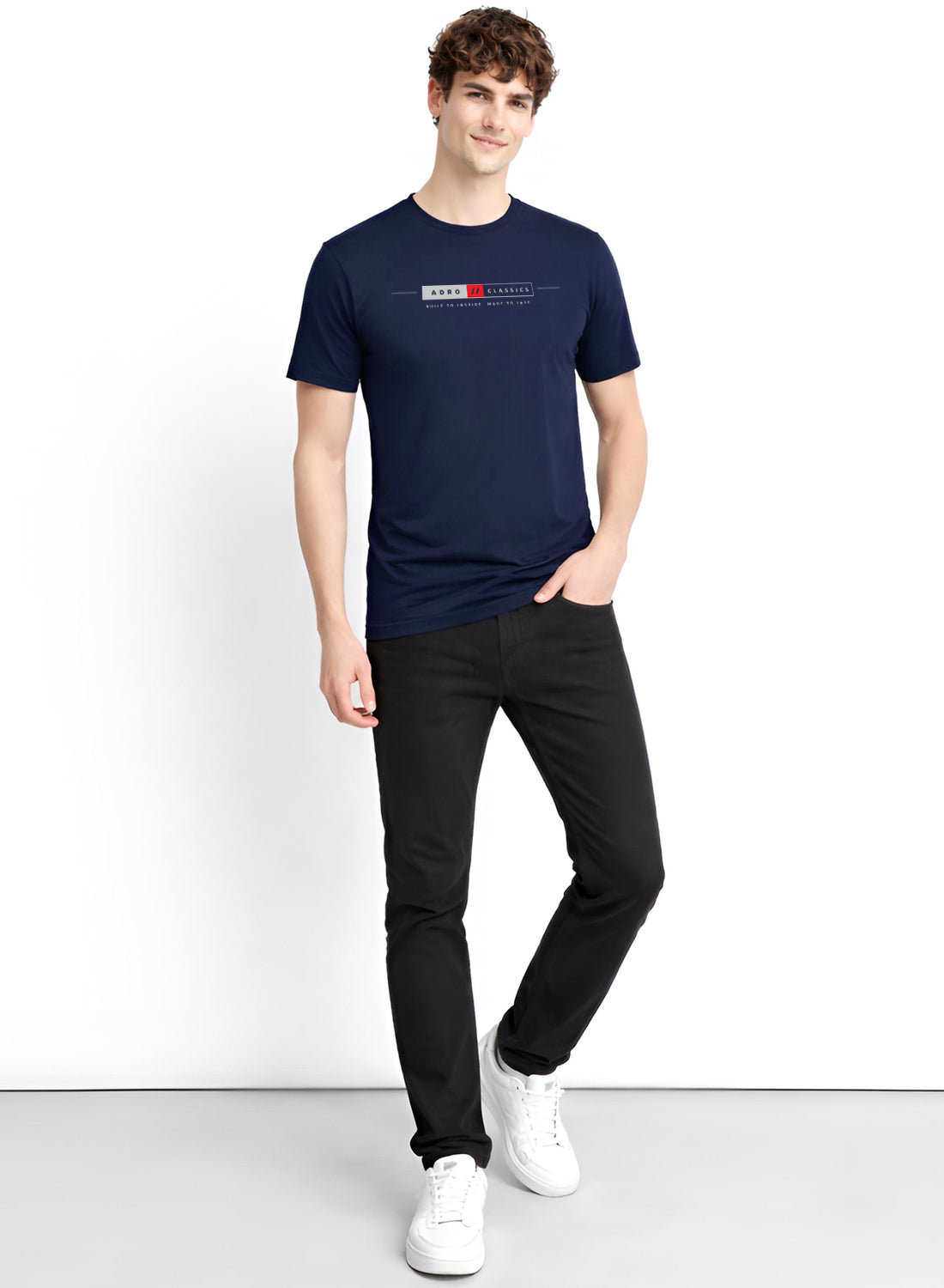 ADRO Mens Summer T-Shirt | Classic Heritage Printed Cotton Tshirt | Regular Fit Casual T-Shirts | Stylish Summer Tshirts