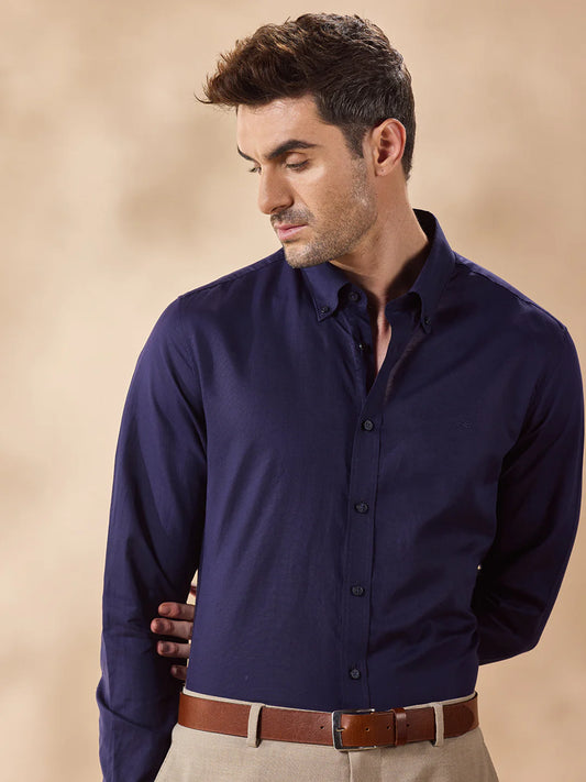 Men Blue Casual Shirt