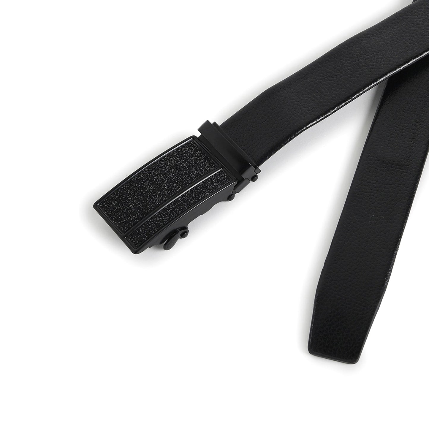 Men Black Solid Waist Belt