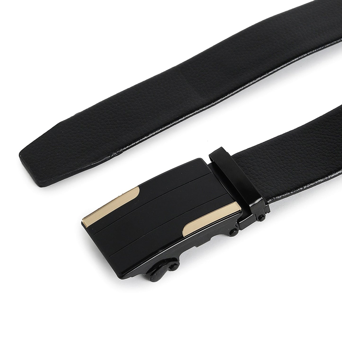 Men Black Solid Waist Belt