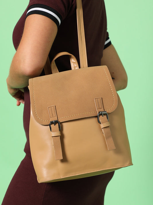 Elenor Beige Backpack