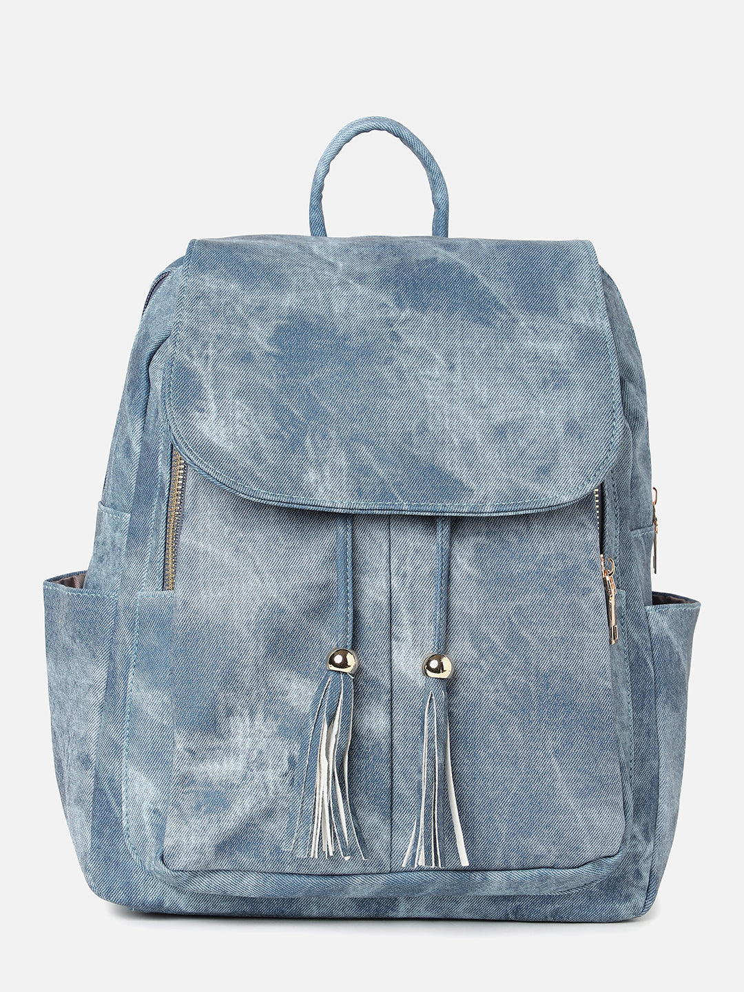 Explorer's Essential Shaded Blue Backpack With Pouch